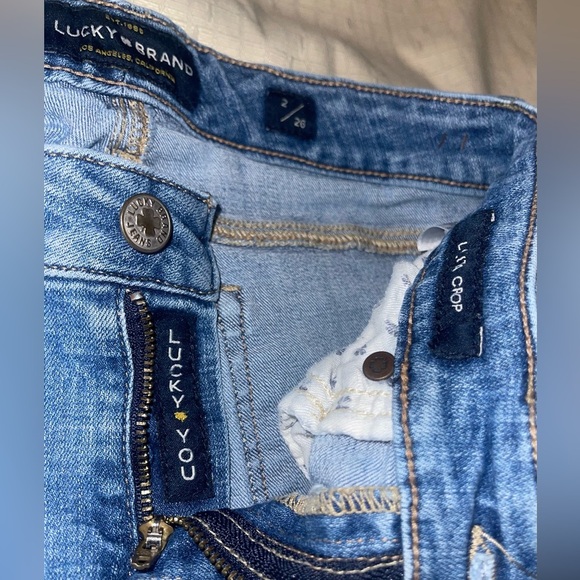 GUC Lucky Brand Lolita Crop Women’s Blue Jeans - Picture 8 of 9